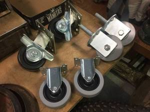 lot 164 image: 3 Pair Cart Wheels - Like New