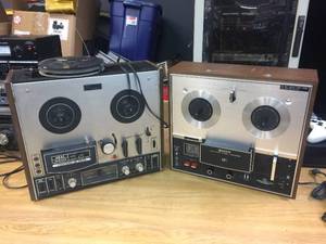 lot 197 image: Vintage AKAI 4400 & Sony TC-280 Reel-To-Reel