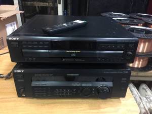 lot 201 image: Sony STR-DE635 Receiver & CDP-CE235 CD Player