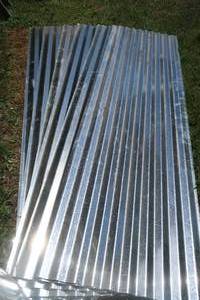 lot 47 image: 6 PCS NEW GALVANIZED SHEET METAL