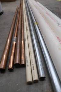 lot 51 image: MISC COPPER TUBING  ELECTRICAL METALIC TUBINE  PVC