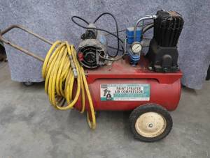 lot 75 image: SEARS PAINT  SPRAYER  AIR COMPRESSOR