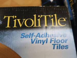 lot 71 image: VINYL FLOOR TILES SELF STICK