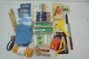 lot 1 image: Painting Rollers & Cleaning Cloths