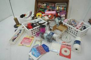 lot 38 image: Sewing Supplies, Ribbons, Lace and more