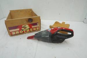 lot 55 image: Wood Crate, Dirt Devil