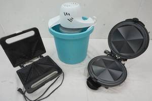 lot 74 image: Rival Ice Cream Maker, & Quesadilla Maker and Salton sandwich maker