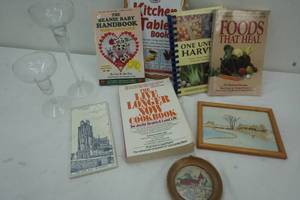 lot 113 image: Variety of Health Books, Glassware