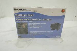 lot 123 image: New Beckett Water Gardening System Waterfall Pump