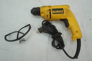 lot 139 image: Electric DeWalt Drill and Safety Glasses