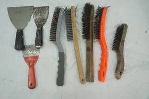 lot 140 image: Wire Brushes and Putty Knives