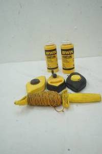 lot 146 image: Used Straight Line Chalk and 3 Stanley Straight Lines devices
