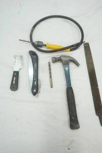 lot 168 image: Hand Tools Hammer, File, Tru-Test Roller Cleaner and more