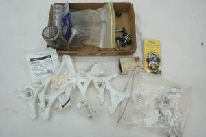 lot 182 image: Variety of Hardware, Closet made, fansers, brackets, nails, universal holder, and more