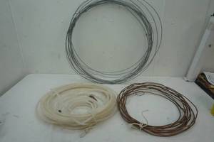lot 190 image: Plastic Tubing, Copper Wire, and Wire (length Unknown)
