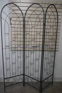 lot 206 image: Metal Black Garden Arbor