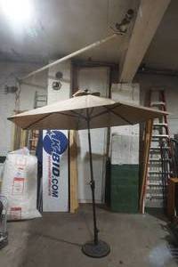 lot 230 image: Patio Umbrella with Stand