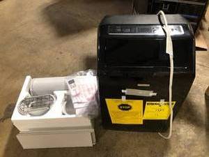lot 33 image: LG 10,000 BTU 115-Volt Portable Air Conditioner Cools 450 Sq. Ft. with Dehumidifier and Wi-Fi Enabled in Black  Customer Returns See Picture