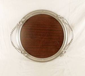 lot 42 image: Vintage Mid Century Beauty Formica Serving or Cocktail Tray with Handles