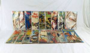 lot 23 image: Lot of 17 Vintage 1950s Roy Rogers Comic Books