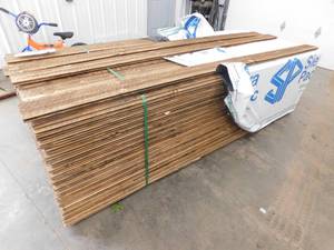 1 x 6 Pine Tongue & Groove Pine Rustic Resaw Finish with a Brown Kodiak Stain - 1112 Linear Feet