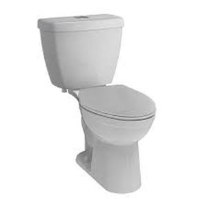 lot 3 image: Delta Turner 2-Piece 1.28 GPF Single Flush Elongated Toilet in White