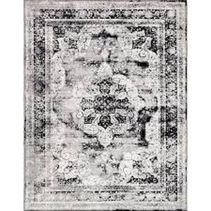 lot 53 image: Unique Loom Sofia Salle Garnier Black 9 0 x 12 0 Area Rug
