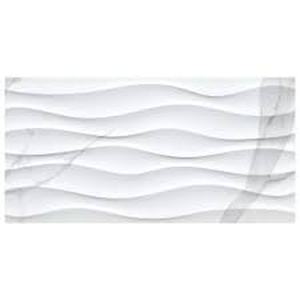 lot 75 image: MSI Wavy White 12 in. x 24 in. Glossy Ceramic Wall Tile (32 sq. ft.)