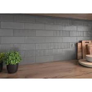 lot 81 image: MSI Citylights Graphite 4 in. x 12 in. Glossy Ceramic Subway Wall Tile (19.38 sq. ft.)