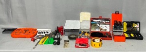lot 11 image: Excellent Condition Tool Box, Drill Bit Sets, Various Hand Tools and More