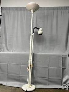 lot 35 image: White Dual Light Floor Lamp