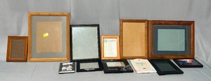 lot 68 image: Lot of Various Shapes & Sizes of Picture Frames