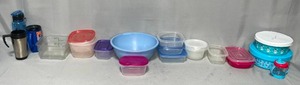 lot 133 image: Various Plastic Tupperware  Bowls and Mugs