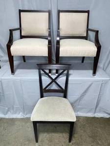 lot 178 image: 3 Chairs inc. 2 Matching Arm Chairs