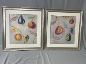 lot 119 image: Colorful Fruit Paintings