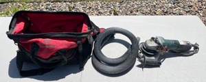 lot 16 image: Metabo Grinder with Accessories and Carry Bag
