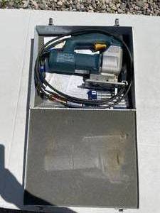 lot 28 image: Bosch 1587AVS Jigsaw with Accessories and Case