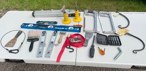 lot 59 image: Assorted Hand Tools & Hardware Lot