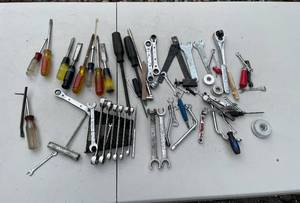 lot 56 image: Assorted Hand Tools and Wrenches Lot
