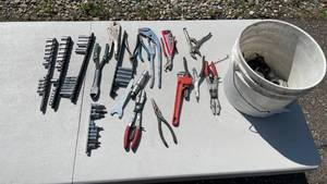 lot 68 image: Assorted Hand Tools and Socket Set Lot