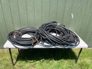 lot 152 image: Lot of 2 Black Garden Hoses