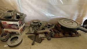 lot 158 image: Lot of Edelbrock Carburetors and Automotive Engine Parts