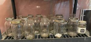 lot 163 image: Assorted Mason Jars Lot