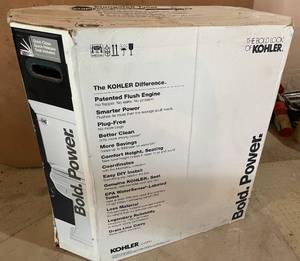 lot 168 image: Kohler Memoirs Elongated 1.28 GPF Toilet in Box
