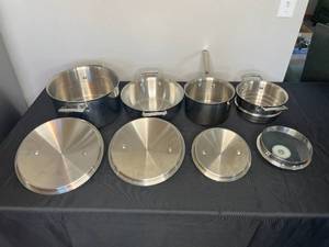 lot 113 image: Set of Kirkland Pots & Pans