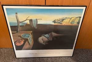 lot 181 image: Salvador Dali The Persistence of Memory Framed Print