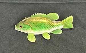 lot 125 image: Hand-Carved Fishing Decoy 5.5 Signed Rich Brooks