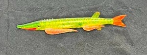 lot 127 image: Fishing Decoy Pike 10 Signed T. Wise