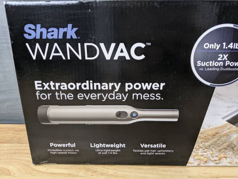 lot 21B image: Brand New Shark WANDVAC Cord-Free Handheld Vacuum $129 Retail N
