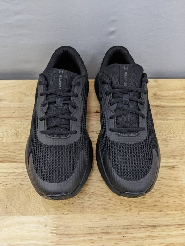lot 39A image: Brand New Under Armour UA Surge 3 Black Athletic Shoes Mens 10 X